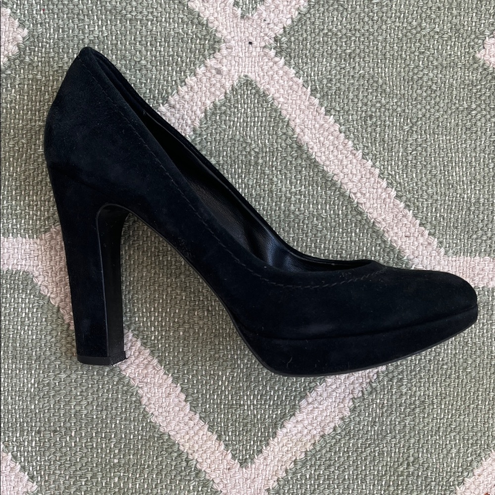 J. Crew Coddington Black Suede Heels size 8.5